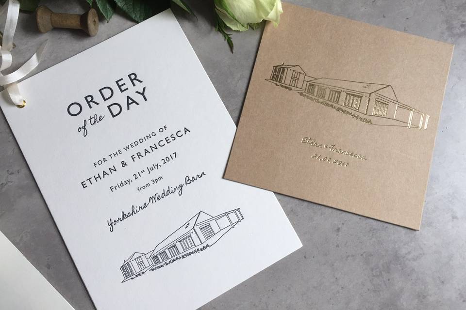 Letterpress & Gold Foil