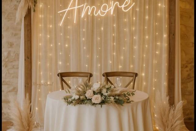 Fairylight top table