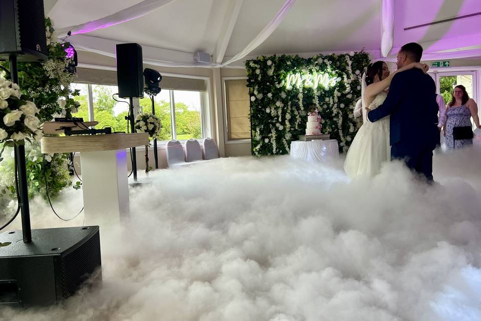 First Dance with Dry Ice