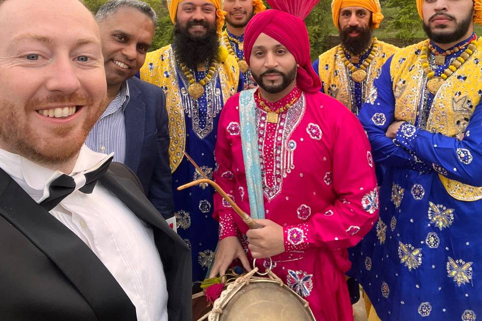 Indian band at the wedding