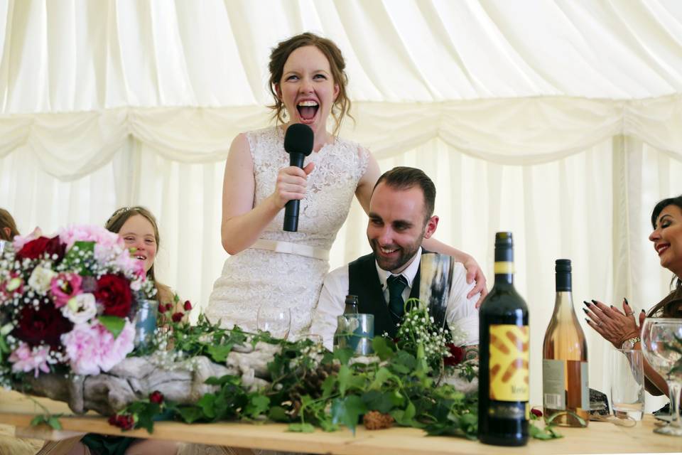 The brides speech