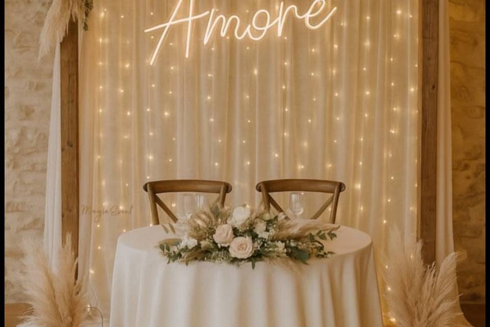 Fairylight top table