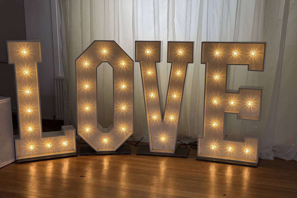 Giant Love letters