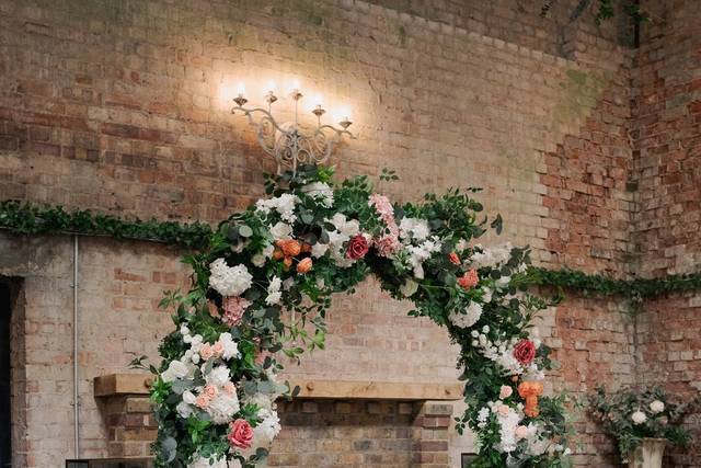 Silk flower arch