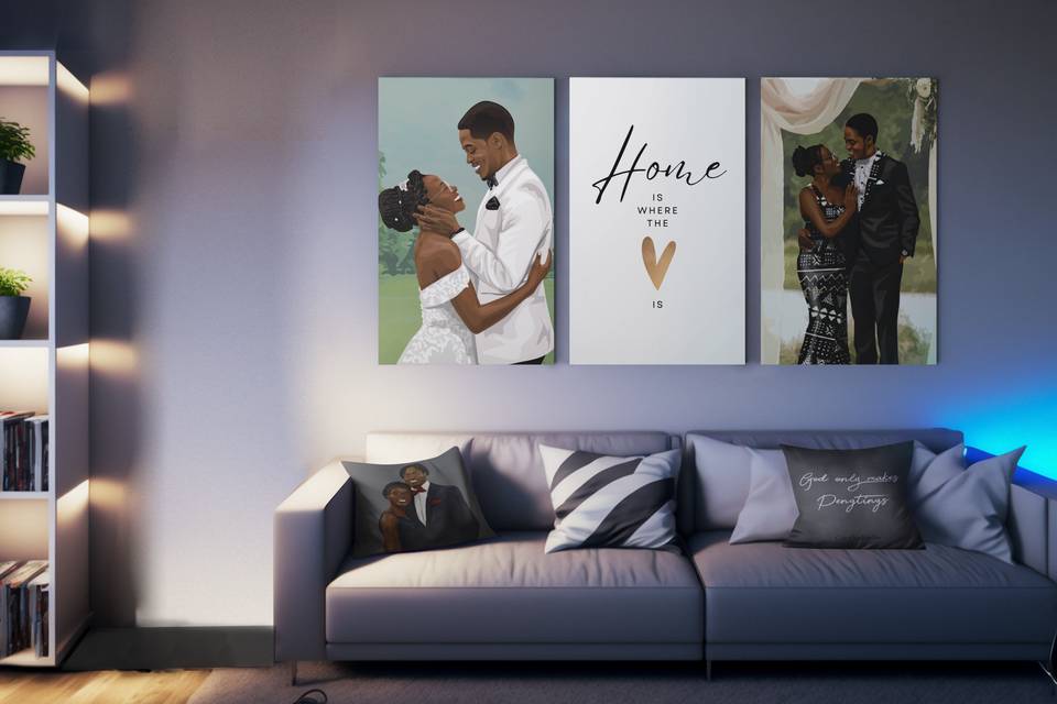 Home canvases