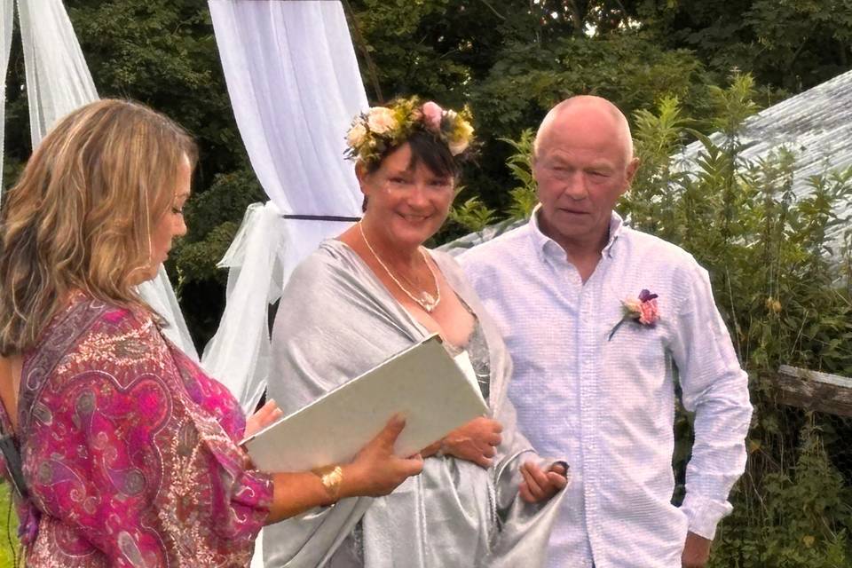 Ally and Rob's Garden Ceremony