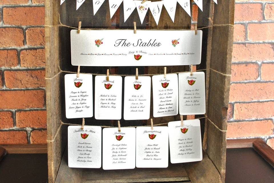 Apple Crate Table Plan