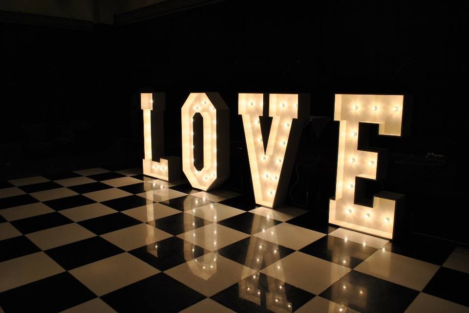 5ft High Letter Lights