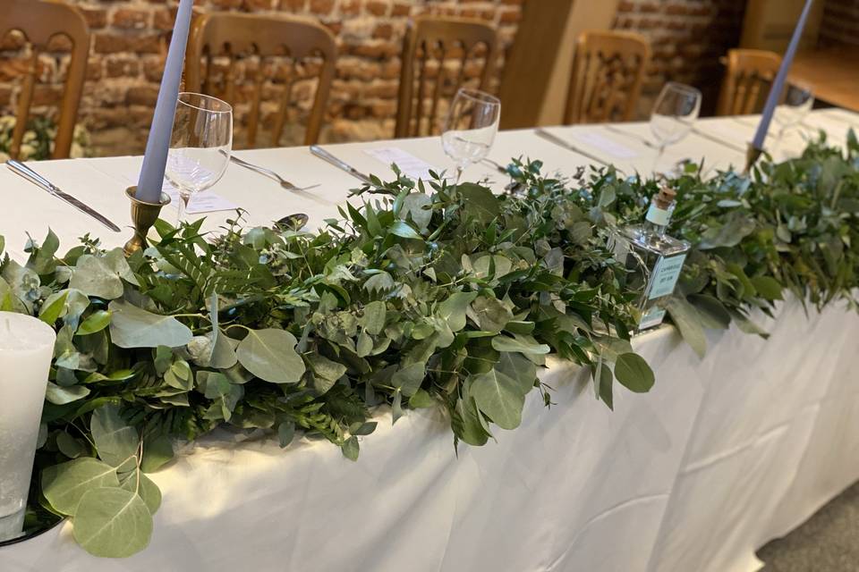 Top table Garland