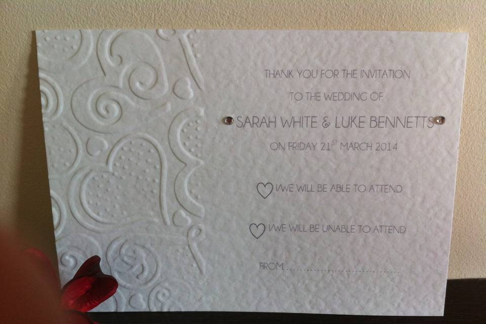 RSVP card