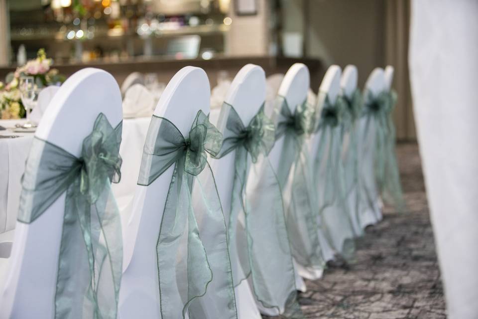 Chair covers and bows