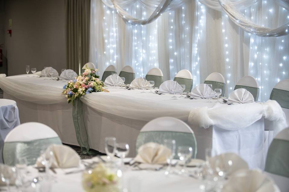 Top table  with light curtain