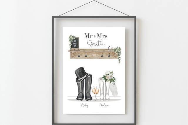 Personalised Mr & Mrs Print