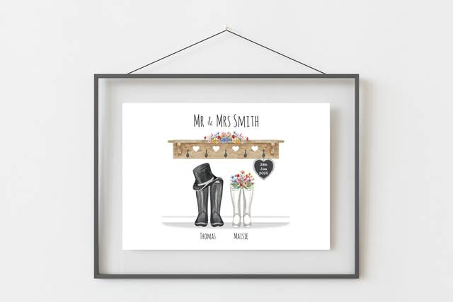 Personalised wedding Print