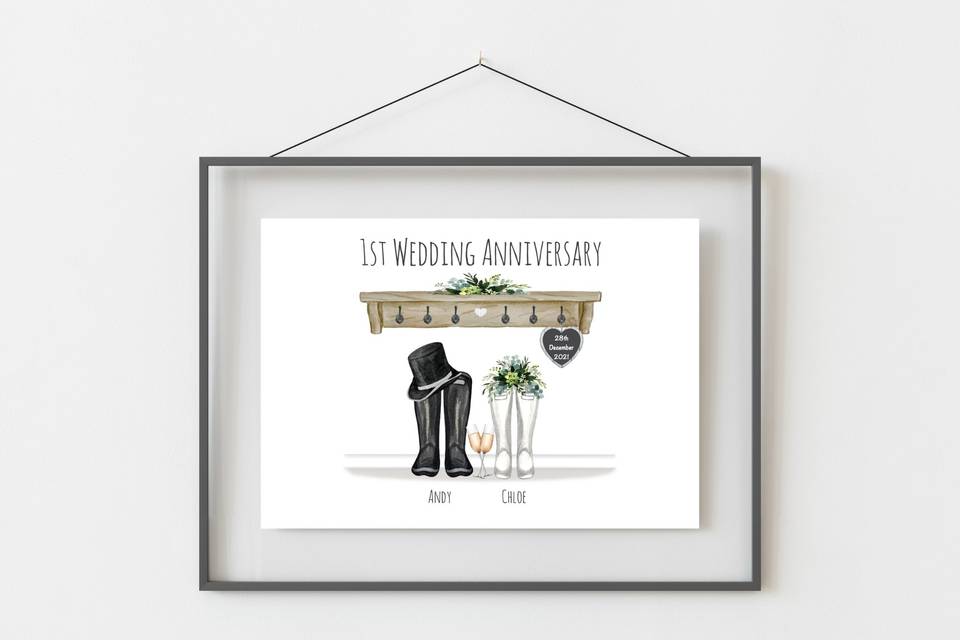 1st Anniversary Print