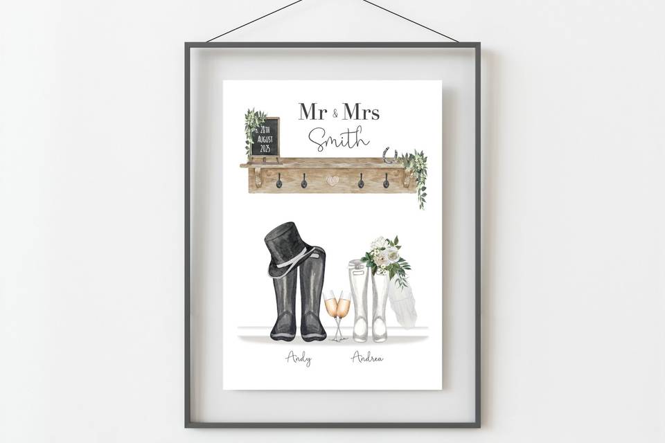 Personalised Mr & Mrs Print