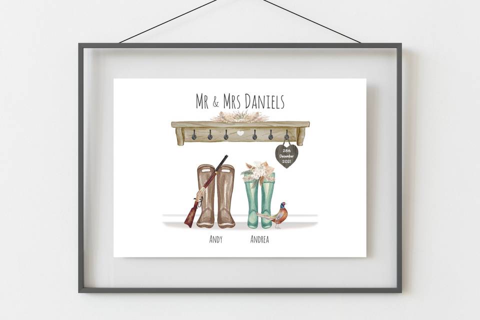 Country Wedding Print