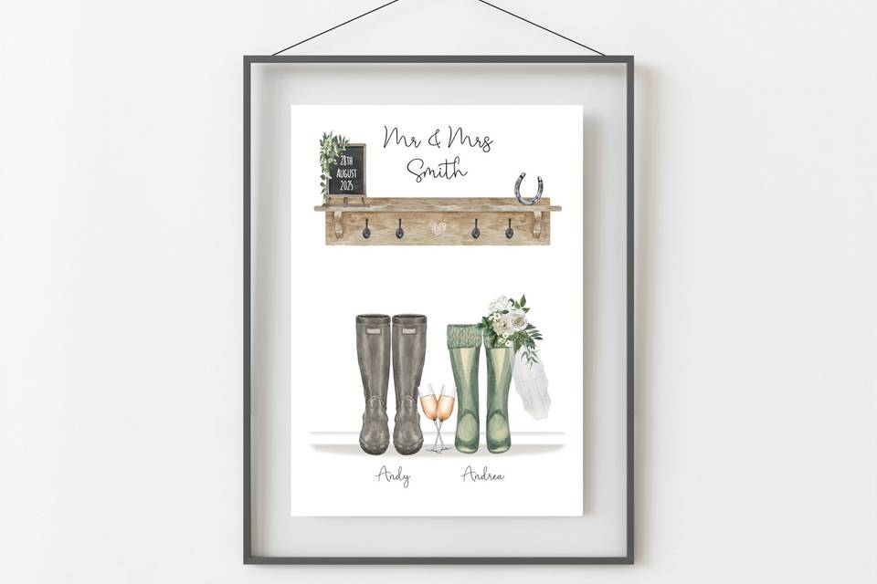 Rustic Wedding Print
