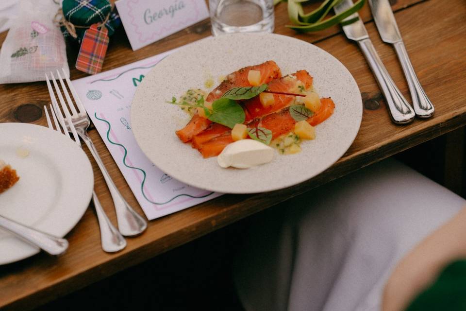 Balvenie whisky smoked salmon