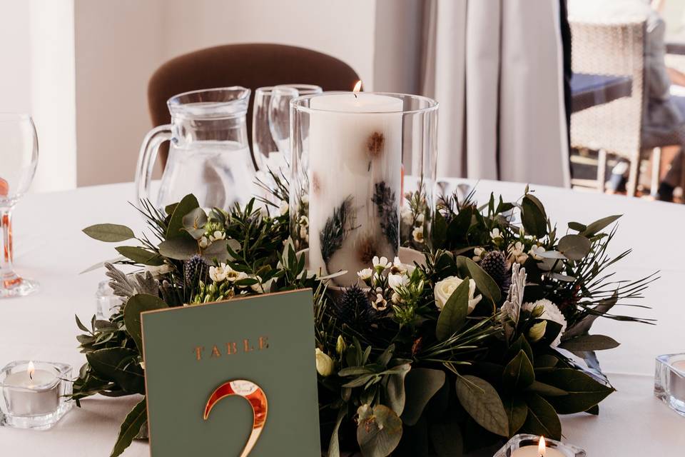 Thistle Table Wreath