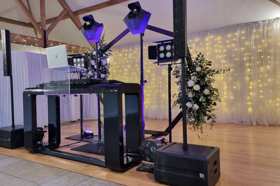 Evening DJ setup