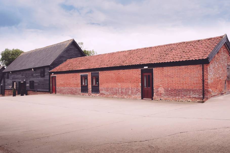 Barns and walkway