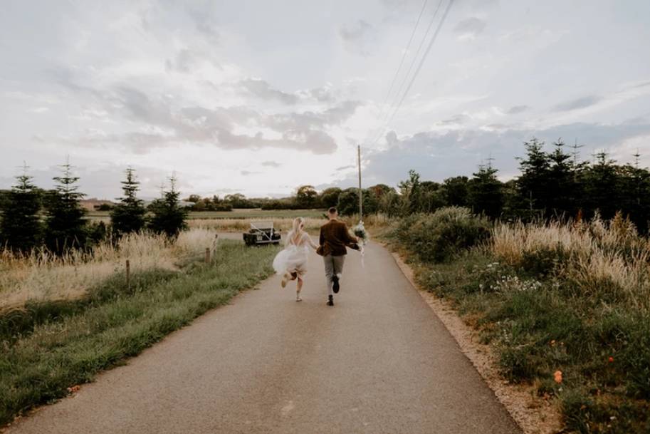 Running down the road