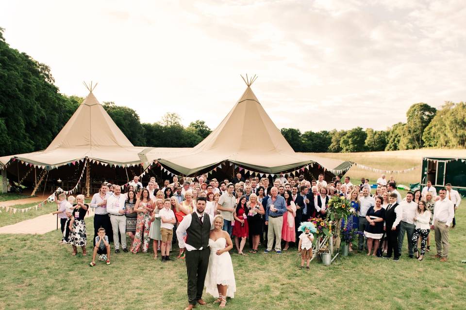 Field wedding