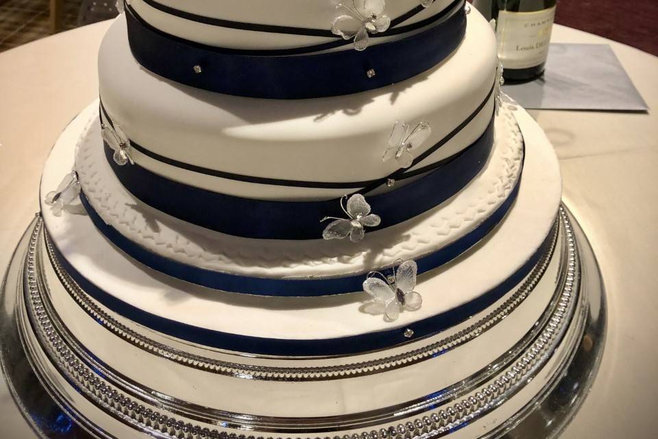 Navy Butterfly cake