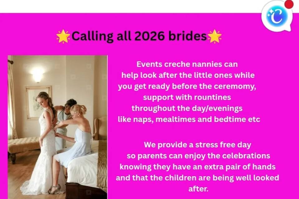 Wedding nanny