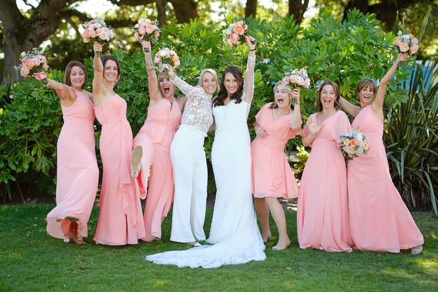 Brides and bridesmaids