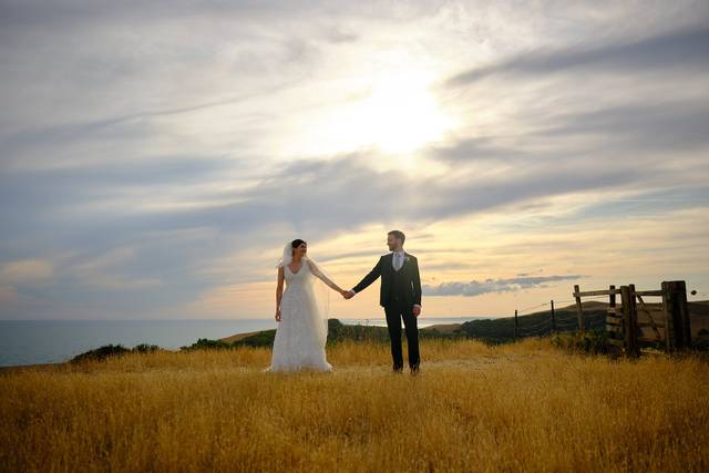 Dramatic couple portrait