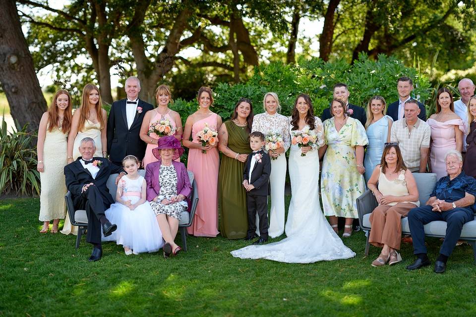 Wedding family photo