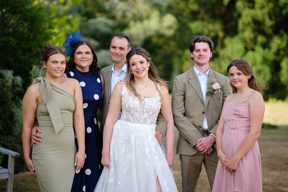 Wedding family portrait
