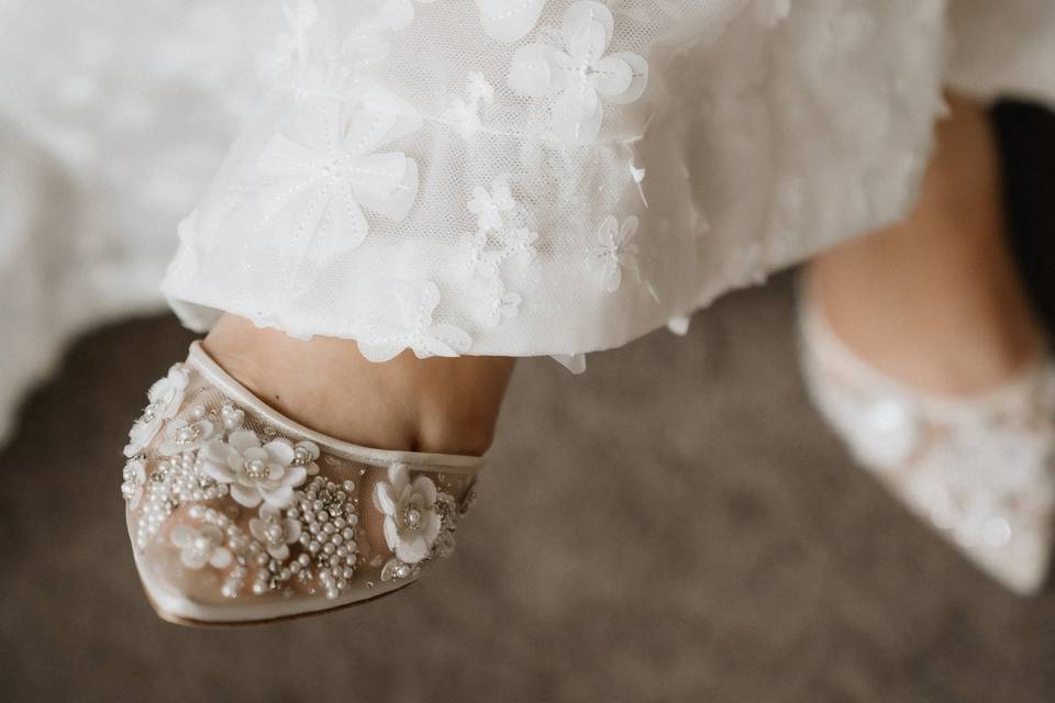 Matching dress and shoes