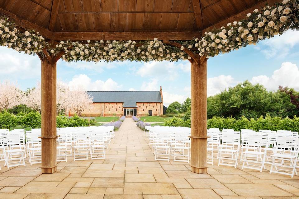 New outdoor ceremony area