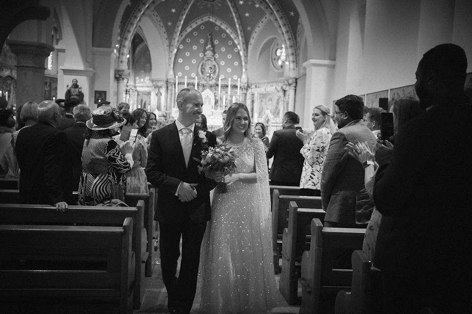 Walking down the aisle