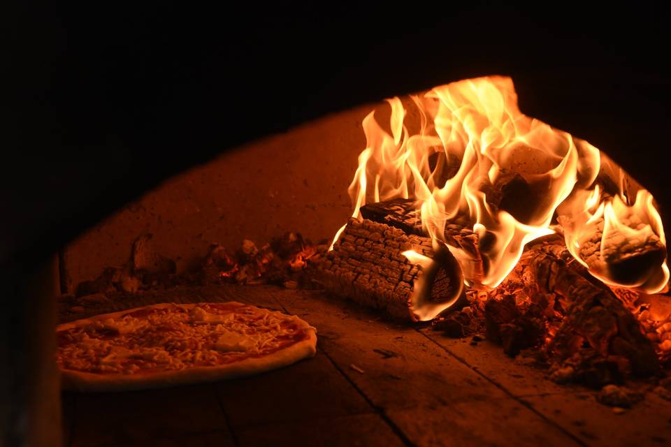 Wood-fired pizza oven