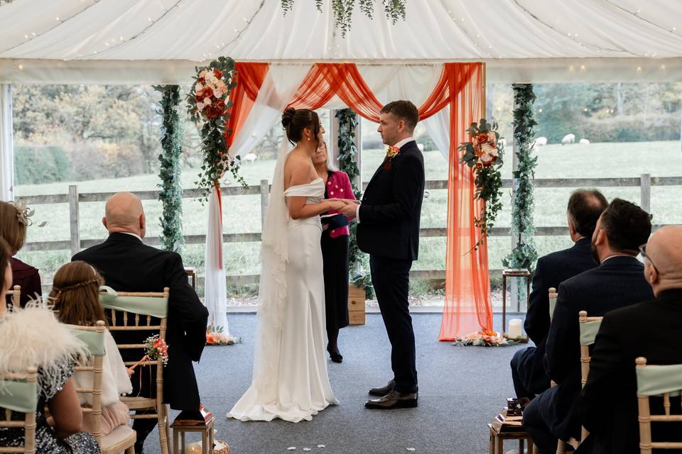 November Marquee Ceremony
