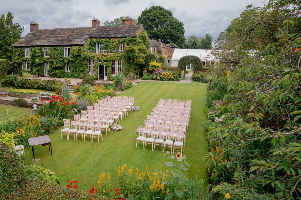 Top lawn ceremony