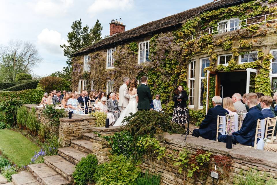 Spring terrace ceremony