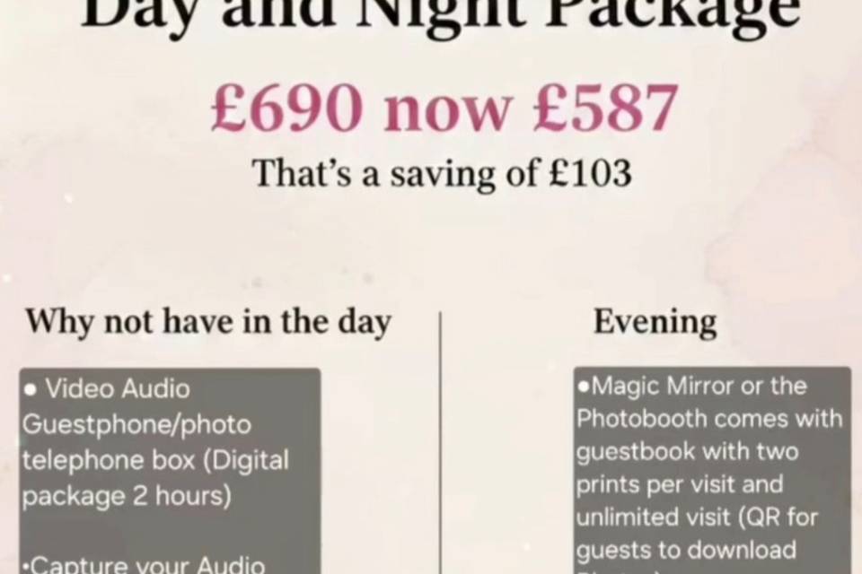 day and night package