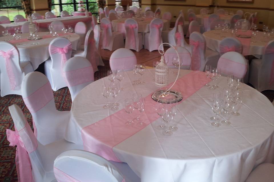 Chair cover & table decoration