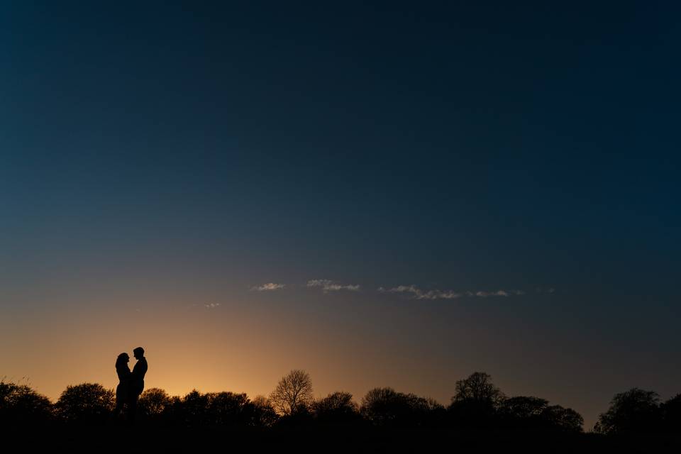 Sunset silhouette Portrait