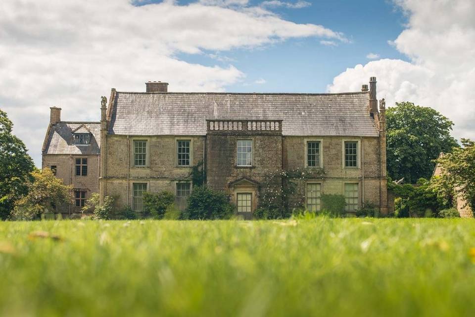 Side profile of main house