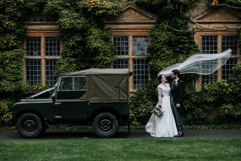 Landrover and veil