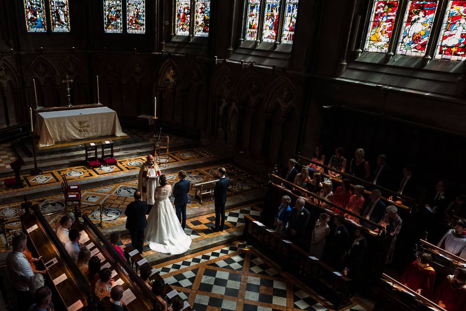 Grand church ceremony