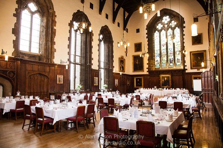 Wedding breakfast at Durham Castle