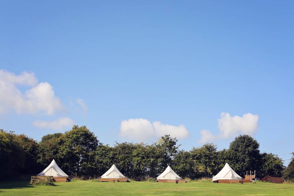 Bell Tents included