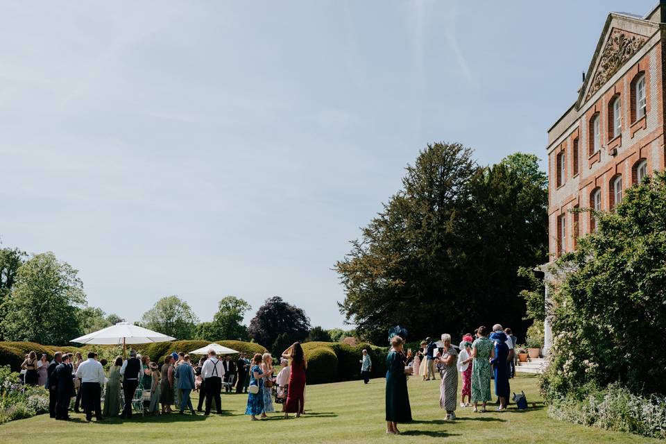 Classic English garden party